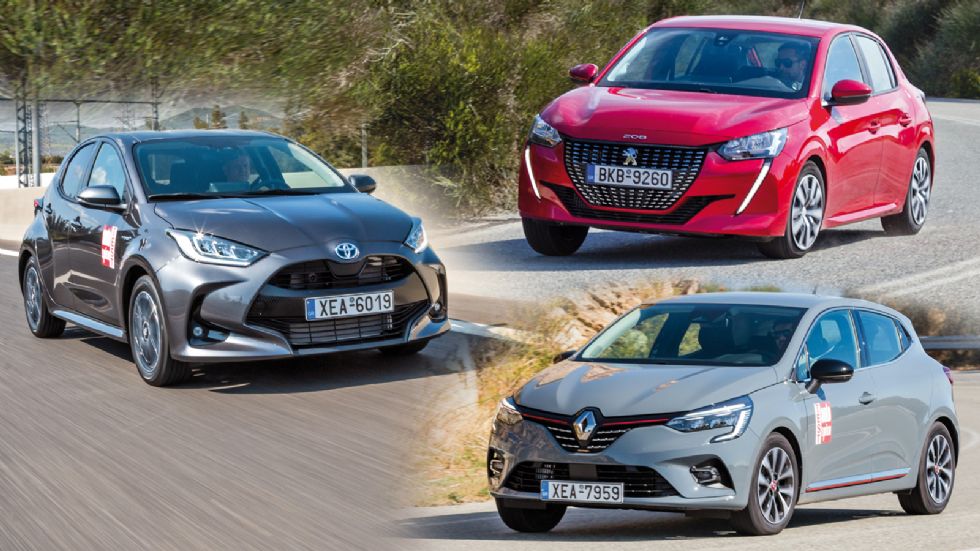 Peugeot 208 diesel Vs Renault Clio LPG Vs Toyota Yaris Hybrid