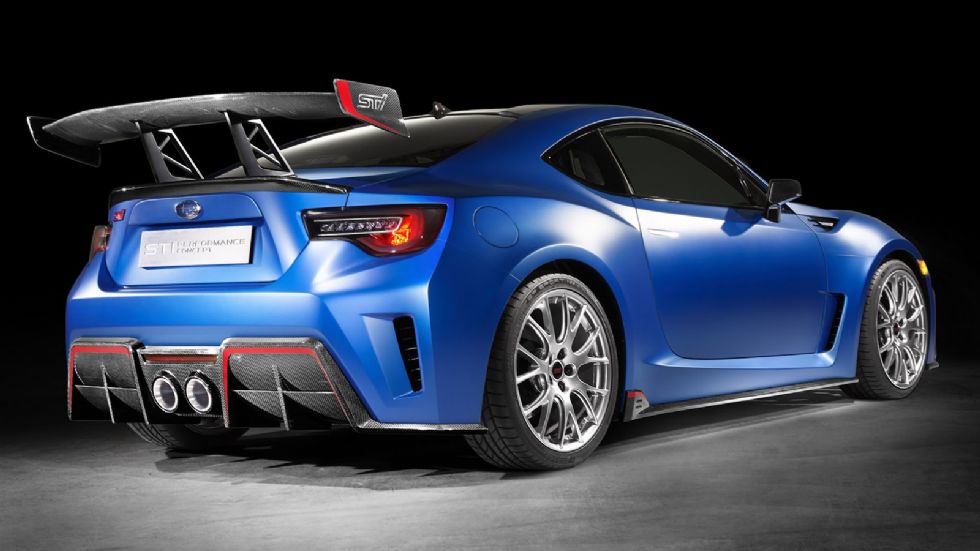 Σχεδόν τρομακτική η πίσω όψη του BRZ STI Concept.