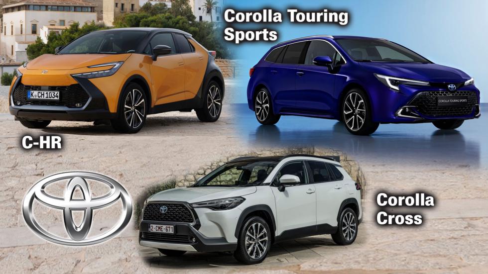 Η Corolla Touring Sports έχει την κλασική σχεδίαση των wagon μοντέλων, με την Corolla Cross να προβάλλει πιο καθαρή SUV υπόσταση και το C-HR μια πιο σπορτίφ προσέγγιση.