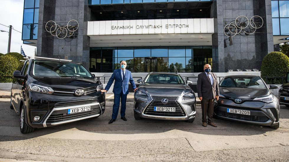 Η Toyota παραχώρησε 8 οχήματα στην ΕOE