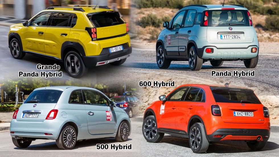 Τα hybrid της Fiat: Το 500ράκι, το 600, το Panda & το Grande Panda