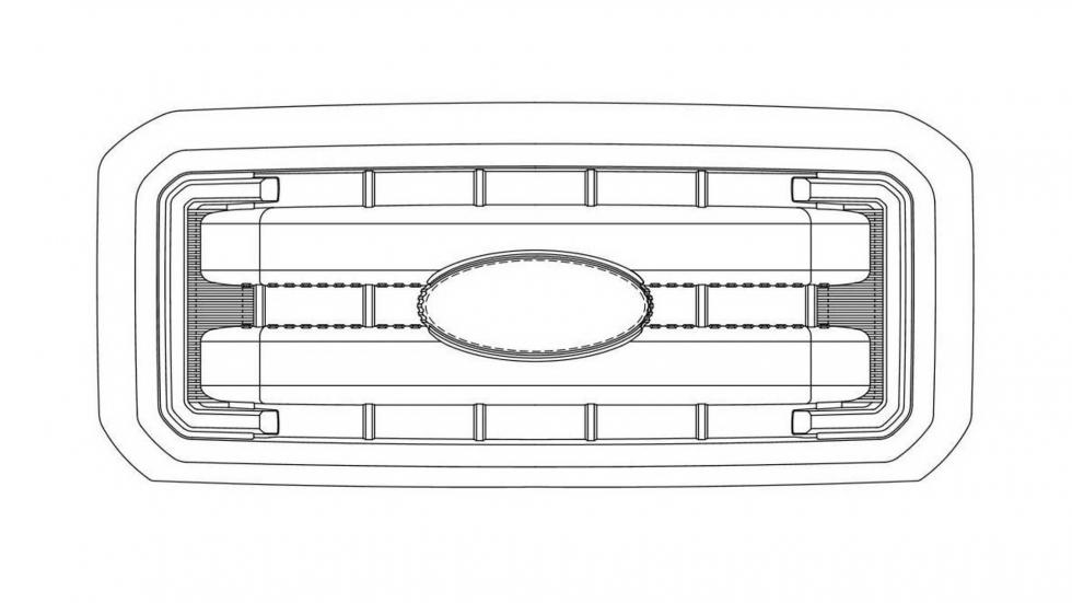 Η τέταρτη φαίνεται σαν την ανανεωμένη έκδοση της γρίλιας που υπάρχει στο τρέχον Ford F-250.