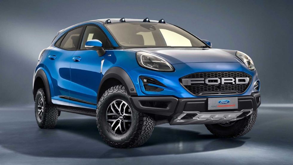 Η ψηφιακή πρόταση για ένα Ford Puma σε έκδοση Raptor. 