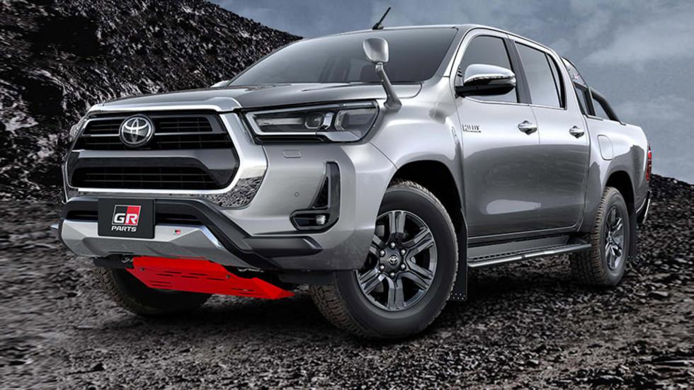 Βλέπετε το ανανεωμένο Toyota Hilux εξοπλισμένο με GR αξεσουάρ. 