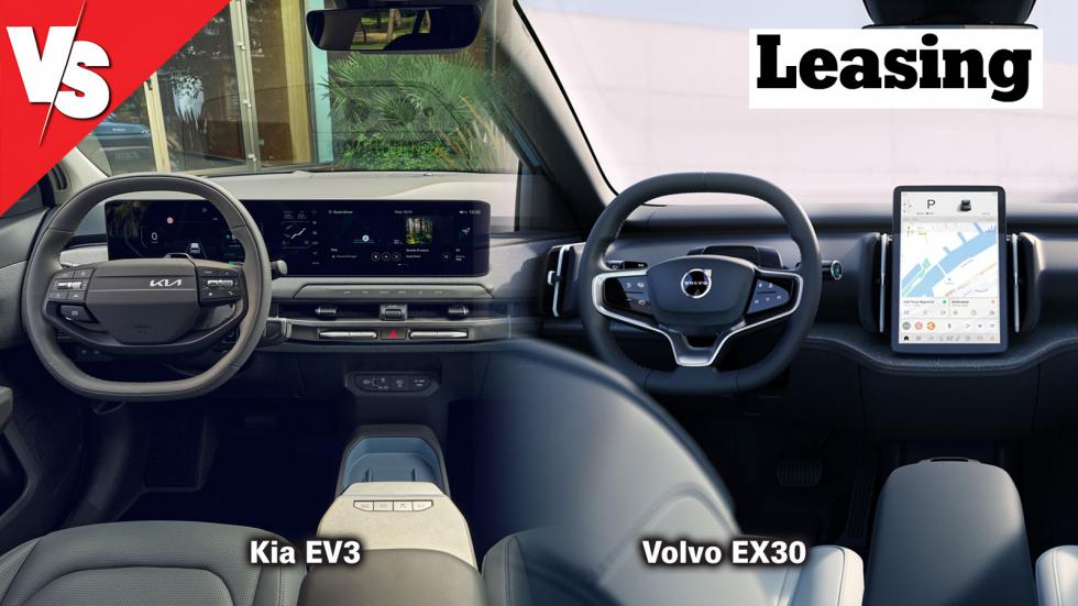 Ηλεκτρικά SUV πόλης με leasing: Kia EV3 (204 PS) ή Volvo EX30 (272 PS);