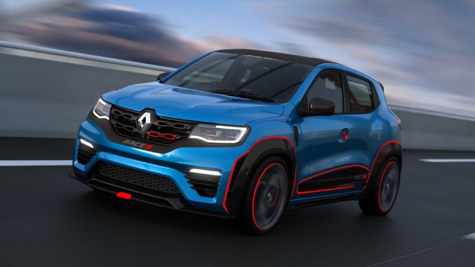 Η Renault, θέλοντας να γιορτάσει την επιτυχία του Kwid, παρουσίασε στην έκθεση του Νέου Δελχί της Ινδίας δύο νέα πρωτότυπα οχήματα, τα Kwid Racer (φωτό) και Kwid Climber.