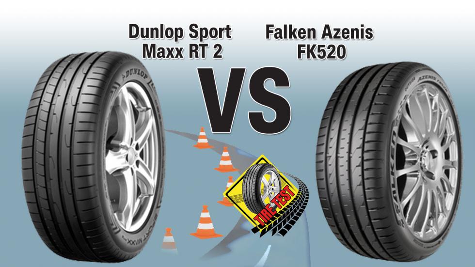 Test θερινών ελαστικών: Dunlop Sport Maxx RT 2 Vs Falken Azenis FK520