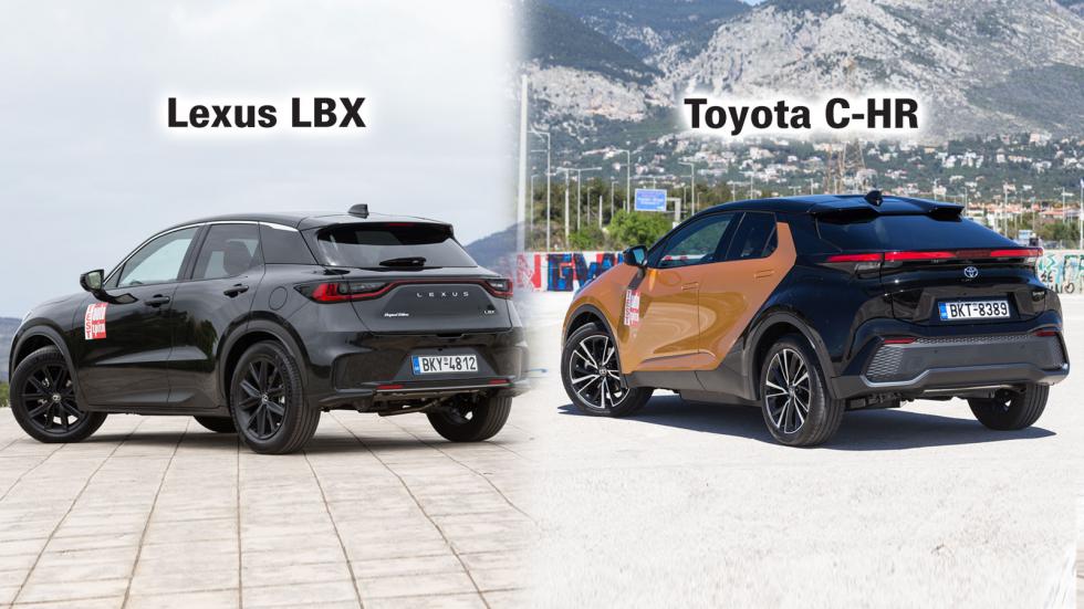 Premium Lexus LBX ή mainstream Toyota C-HR; 