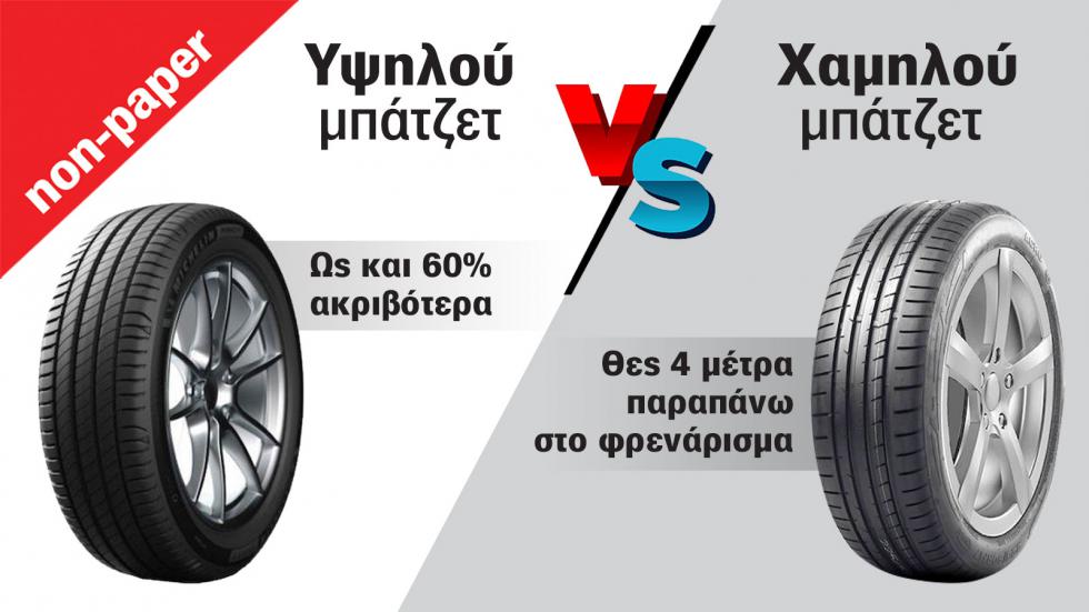 60% ακριβότερα λάστιχα, 4 μέτρα χειρότερο φρενάρισμα ή μάρκα μ`έκαψες;