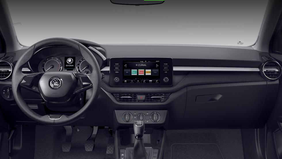 Από την 6,5άρα touchscreen του Skoda Fabia ρυθμίζεις (και) τα +3 συστήματα υποβοήθησης και ασφάλειας του τσεχικού μικρού.