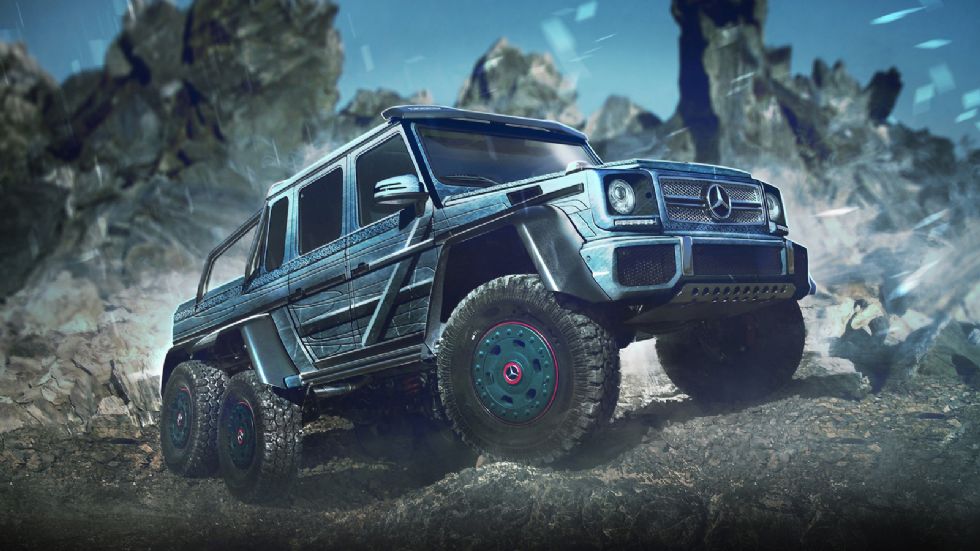 «Θηριώδης» και επιβλητική η Mercedes AMG 63 6x6 ταιριάζει απόλυτα με τον χαρακτήρα του Apocalypse. 