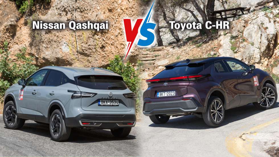 Τα best-seller οικογενειακά SUV: Nissan Qashqai vs Toyota C-HR