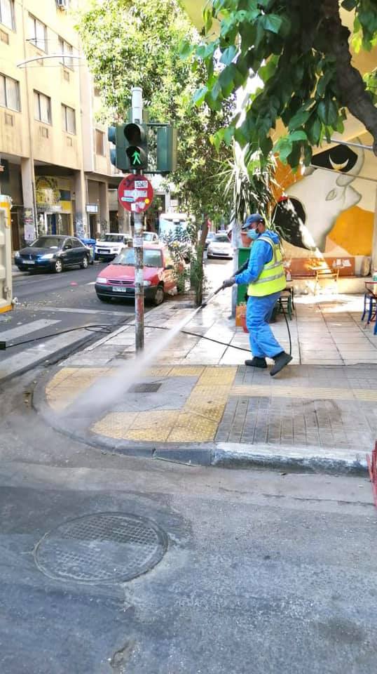 «Έλαμψαν» από καθαριότητα τα Εξάρχεια