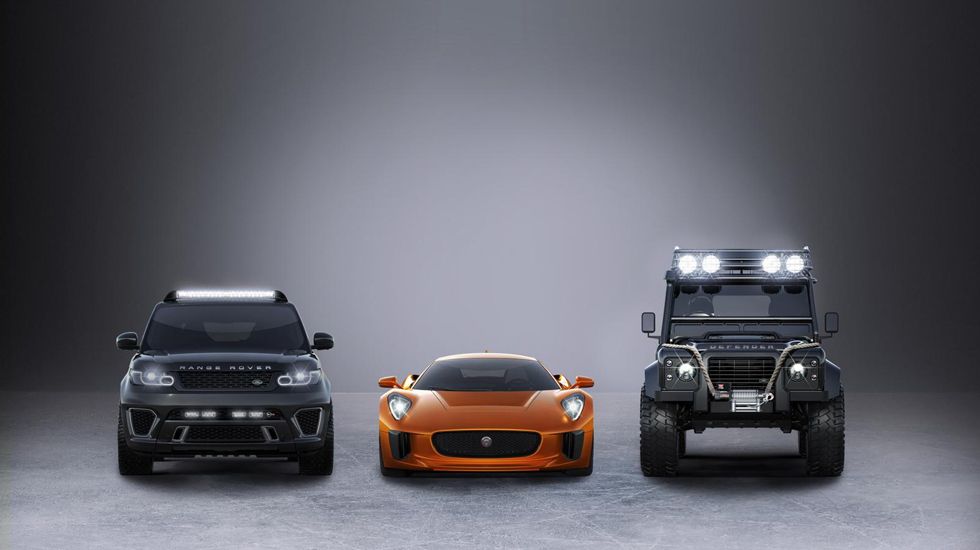 Τα Jaguar C-X75 concept, Range Rover Sport SVR και Land Rover Defender Big Foot ετοιμάστηκαν από το τμήμα Special Operations και κατασκευάστηκαν σε συνεργασία με την Williams Advanced Engineering.