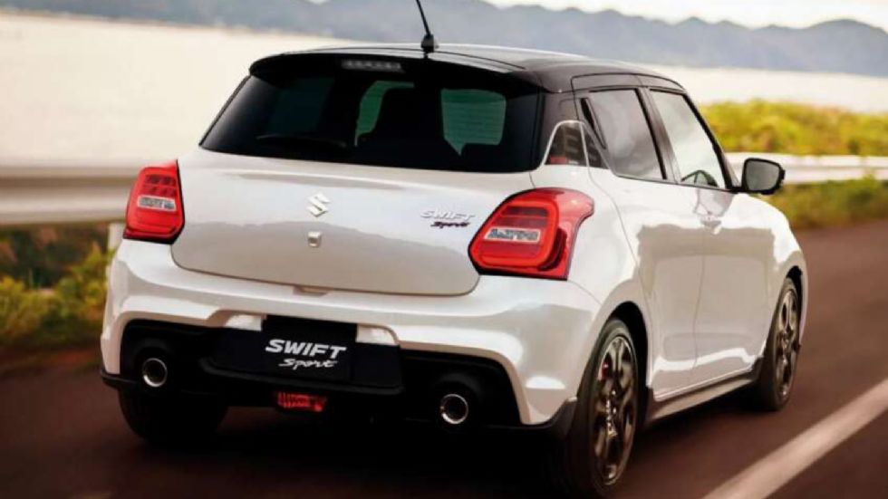 H πίσω όψη του Suzuki Swift Final Edition