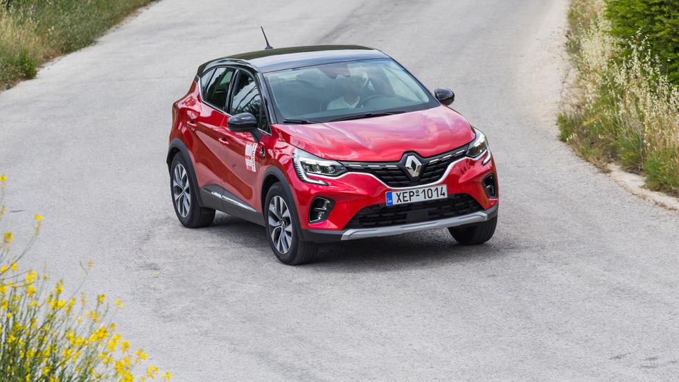 Μοντέρνο design ακολουθεί το Renault Captur, με «δάκρυ» στο κάτω μέρος των εμπρός προβολέων να είναι σημείο αναφοράς στην σχεδίασή του.