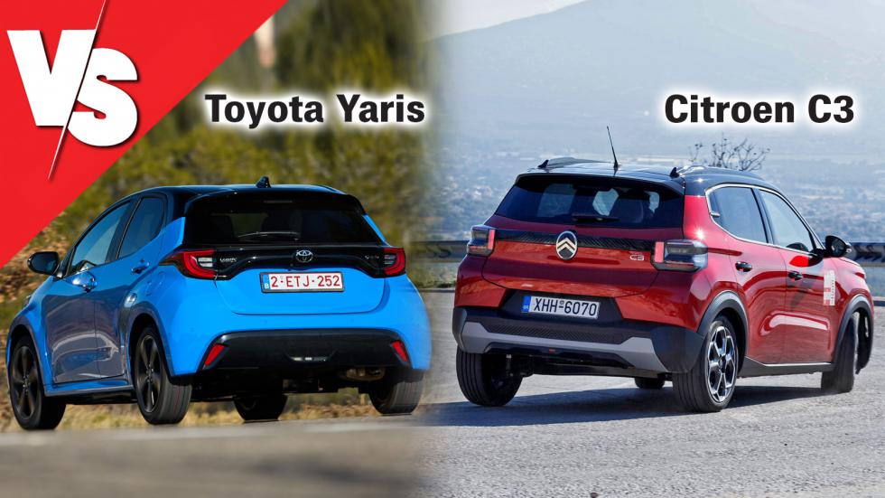 Best-seller μικρά: Citroen C3 (100 PS) ή Toyota Yaris (116 PS);