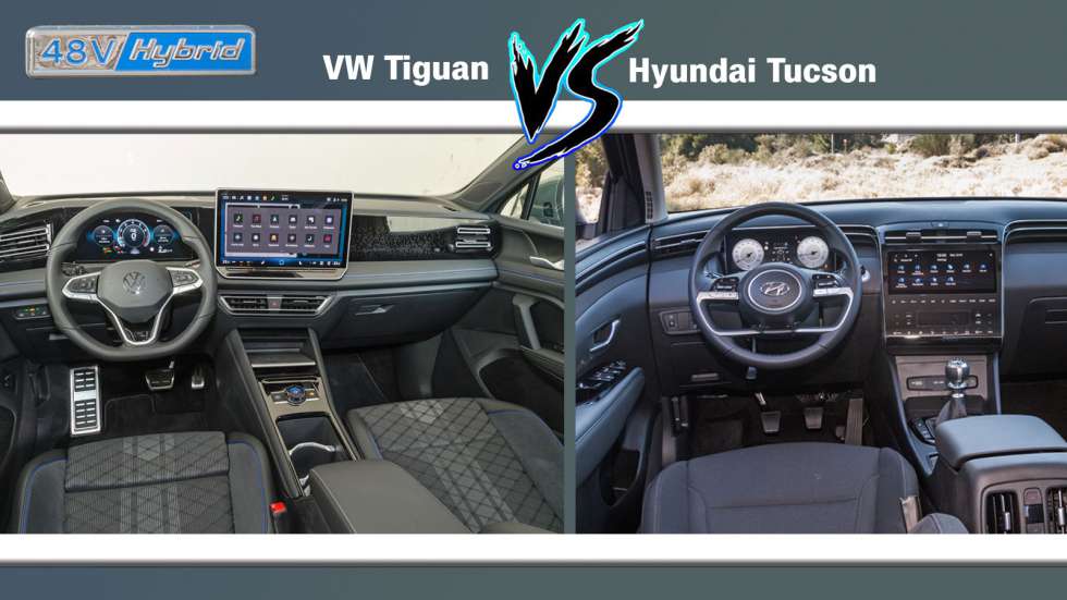 Hyundai Tucson με 180 άλογα ή VW Tiguan με 150 PS & αυτόματο κιβώτιο;