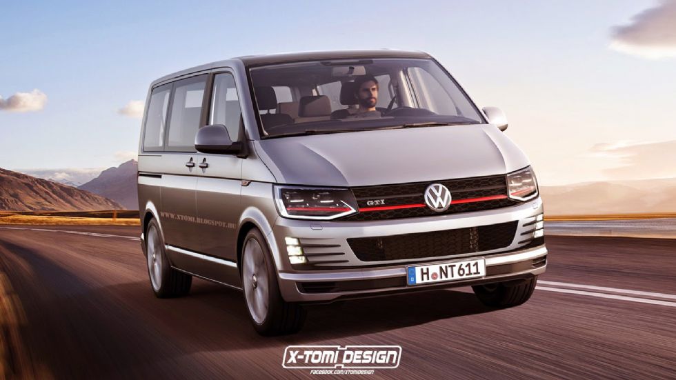 Το VW Transporter έγινε και GTI, έτοιμο για ανήσυχες βόλτες και εκδρομές.