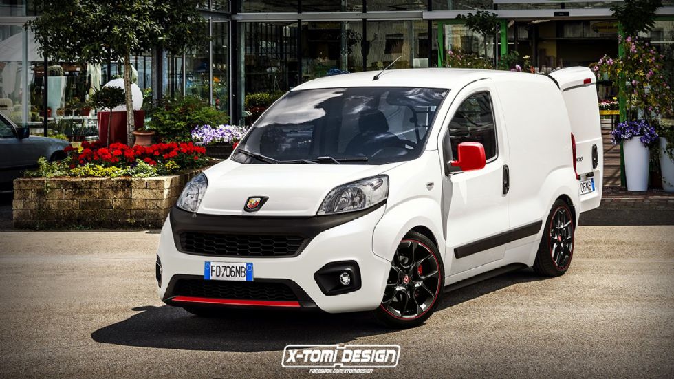 Ένα Fiat Fiorino μεταμφιέστηκε σε Abarth Fiorino.