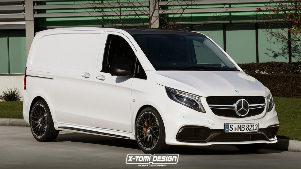 Το Mercedes AMG Vito μοιάζει έτοιμο για πίστα.