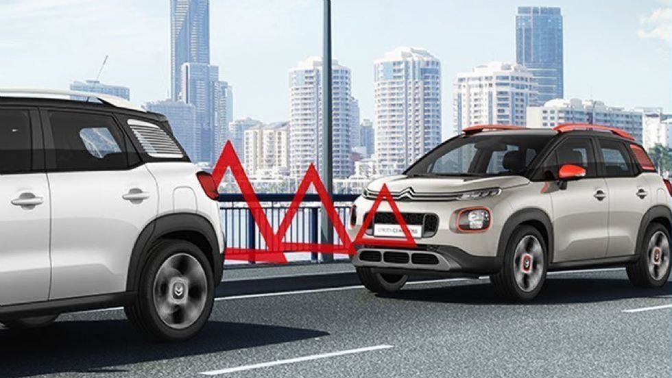 Το Citroen C3 Aircross από τη βασική του έκδοση διαθέτει πλήρη σουίτα συστημάτων ασφαλείας με αυτόνομο φρένο και προσαρμοζόμενο cruise control.