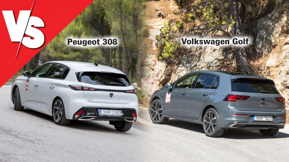 Ποιο mild hybrid οικογενειακό: Peugeot 308 ή Volkswagen Golf;