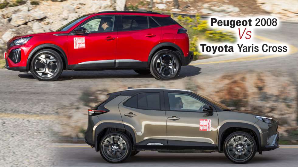 Best seller SUV πόλης: Peugeot 2008 Vs Toyota Yaris Cross Hybrid