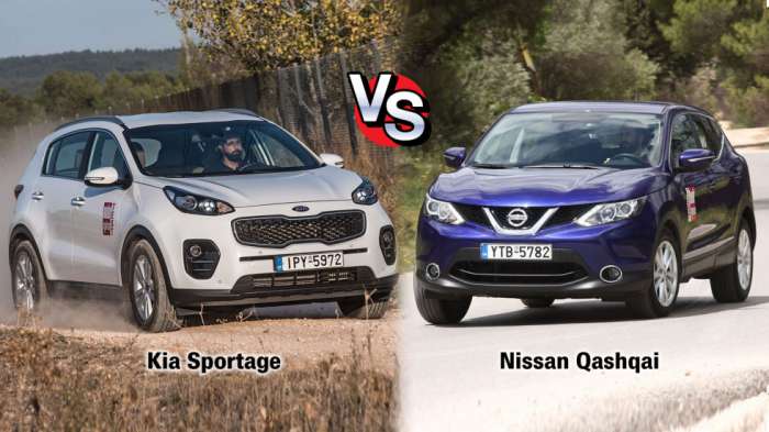Συγκριτικό μεταχειρισμένων: Kia Sportage VS Nissan Qashqai