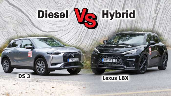 Diesel ή full υβριδικό premium SUV πόλης; DS 3 ή Lexus LBX;