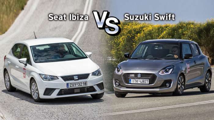 Συγκριτικό μεταχειρισμένων: Seat Ibiza VS Suzuki Swift