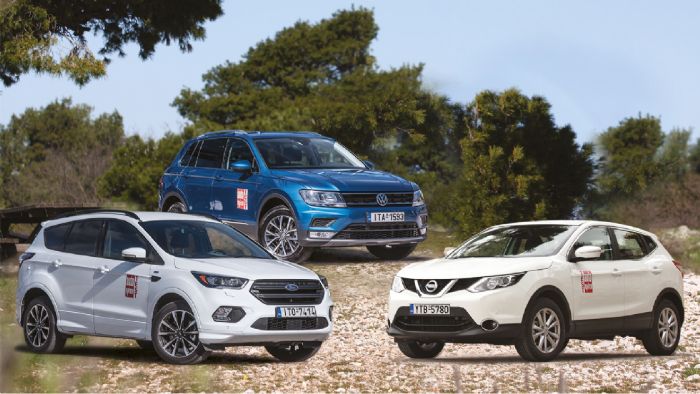 Kuga Vs Qashqai Vs Tiguan