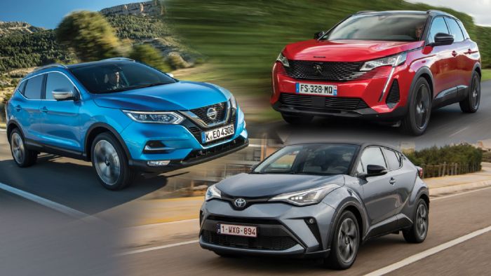 Nissan Qashqai VS Peugeot 3008 Vs Toyota C-HR