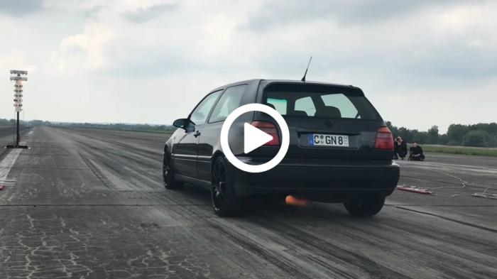 Golf Mk 3 VR6 «πιστολιάζει» και γίνεται καπνός