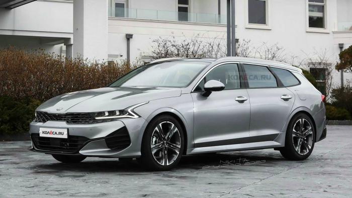 Σχέδιο δείχνει το Kia Optima Sportswagon