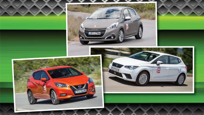 Nissan Micra vs Peugeot 208 vs SEAT Ibiza 