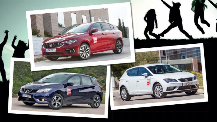 Fiat Tipo VS Nissan Pulsar VS SEAT Leon