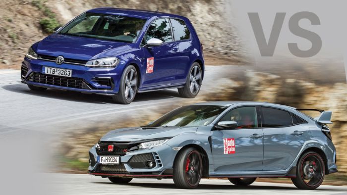 Honda Civic Type R Vs VW Golf R