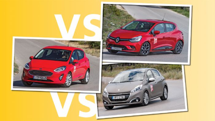 Ford Fiesta Vs Peugeot 208 Vs Renault Clio