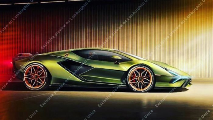 Πρώτη εικόνα της νέας Lamborghini Sian