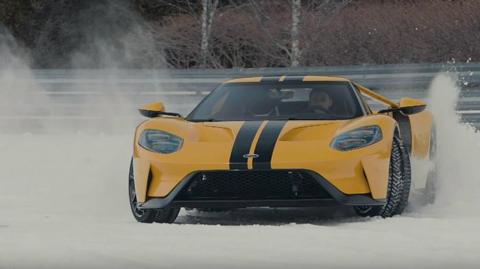 14χρονος driftάρει σε χιόνι με Ford GT (+vid)