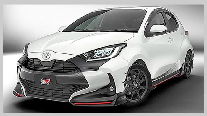 Το Yaris με τα TRD εξαρτήματα.