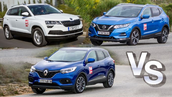 Qashqai Vs Kadjar Vs Karoq 