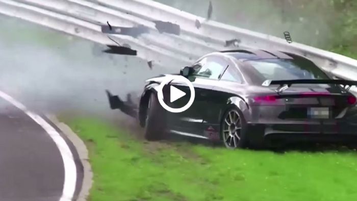 Audi TT RS διαλύεται στο Nurburgring! 