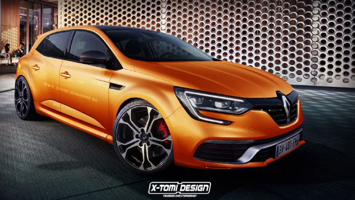 Το νέο Renault Megane RS (ψηφιακά επεξεργασμένη εικόνα) αναμένεται το 2017 ως ένα 5θυρο, 4κίνητο, hot hatch απόδοσης άνω των 300 ίππων. Φυσικός του «εχθρός» το «συνονόματο» Ford Focus RS.