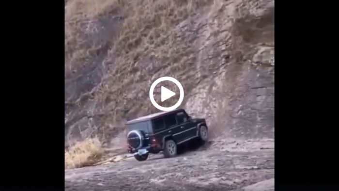 G-Class κάνει αναρρίχηση σε βουνό