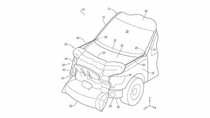 Μπροστινό εξωτερικό αερόσακο οχήματος ετοιμάζει η Ford