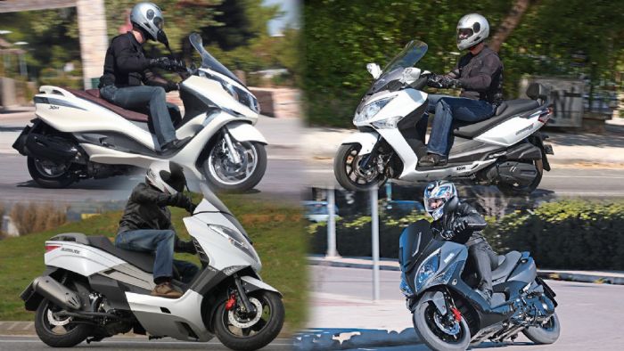 4 GT scooters από 250-350 κ.εκ.