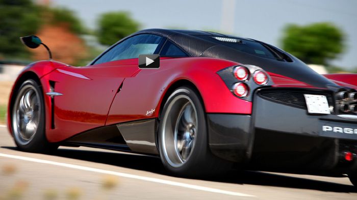 Η Pagani Huayra… σπινιάρει στον δρόμο