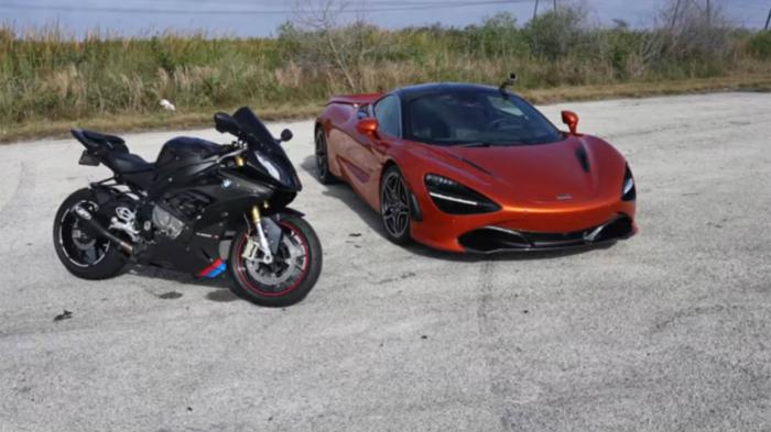 BMW S1000RR VS McLaren 720S (+vid)